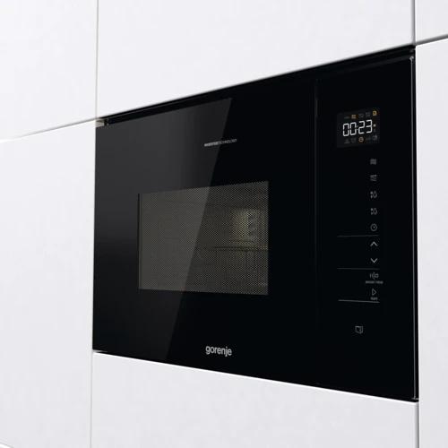 Вбудовувана мікрохвильова піч Gorenje BMI251SG3BG: Колір чорний
