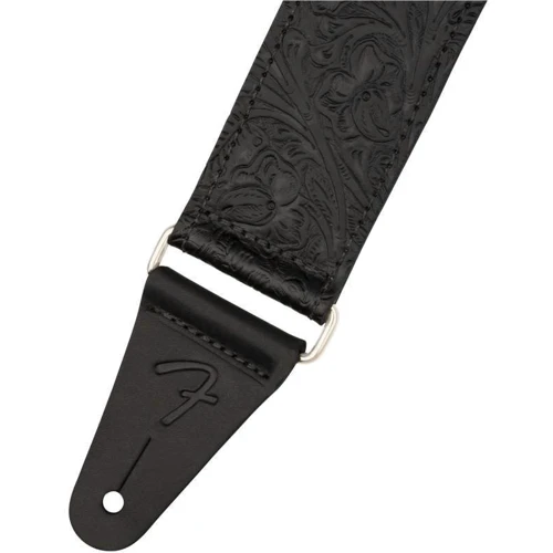 Ремень гитарный FENDER STRAP 2" TOOLED LEATHER BLACK: Тип Ремни