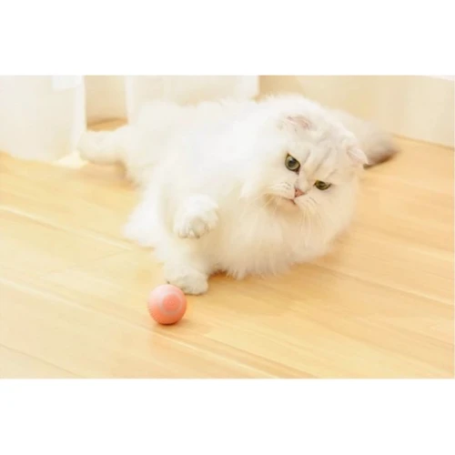 Смарт игрушка PetGravity вращающийся мячик для кошек или собак розовый PG-CT041 фото 6