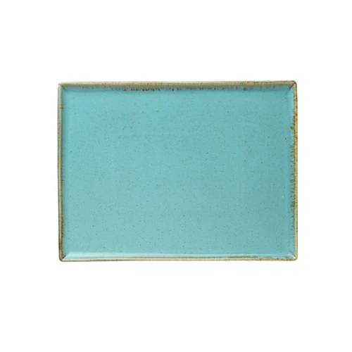Блюдо квадратное Porland Seasons Turquoise 350х250 мм (213-358835.T): Тип Блюдо