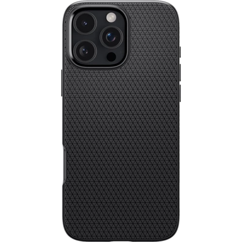 Чехол для iPhone Spigen Liquid Air Matte Black (ACS07988) for iPhone 16 Pro Max: Цвет черный