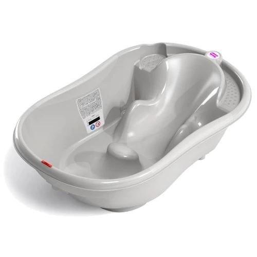 Ванная детская Okbaby Onda с анатомической горкой и термодатчиком серая (38232300)