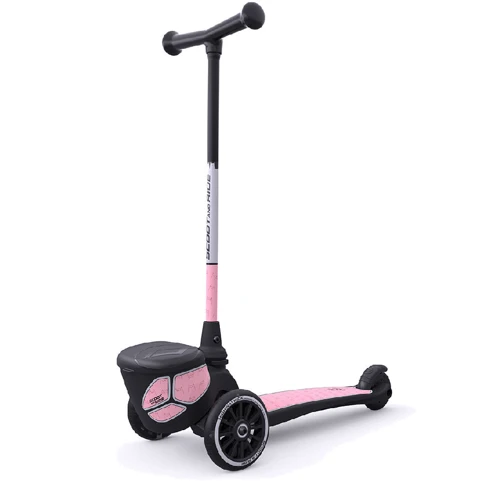 Самокат Scoot&Ride серии Highwaykick-2 со светящимися колесами розовый, 2+ до 50кг фото 8