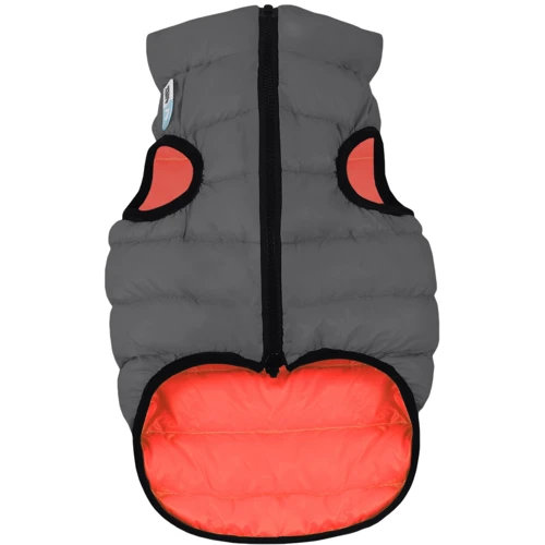 Курточка двусторонняя AiryVest для средних собак, размер M 50, кораллово-серая (4823089304373): Длина спины 45-50 см