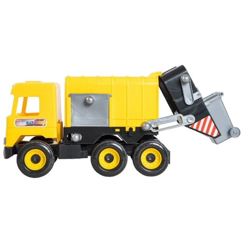 Мусоровоз Tigres Middle truck с контейнером Желтый (39492)