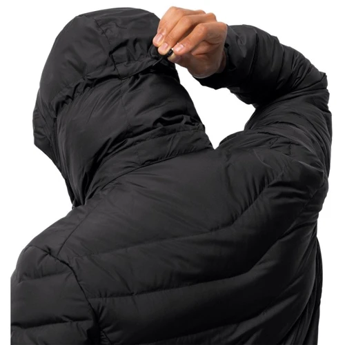 Пуховик Jack Wolfskin Fairmont Men 1203591-6000 52 чорний зимовий з капюшоном: Фасон Стьобаний
