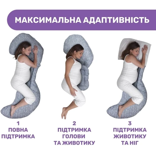Подушка для беременных Chicco Boppy Total Body Pillow синяя (79923.82) фото 3