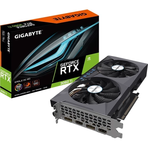 Видеокарта Gigabyte GeForce RTX 3060 Ti EAGLE OC 8G rev. 2.0 (GV-N306TEAGLE OC-8GD rev. 2.0): Форм-фактор Стандартная