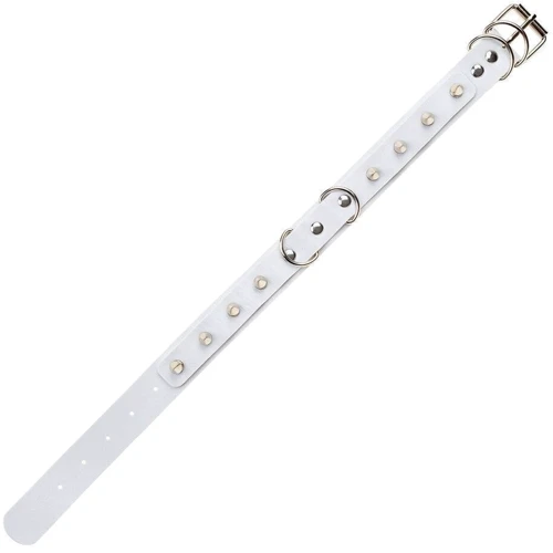 Ошейник с поводком SKN-AS23 White