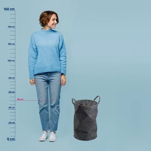 Корзина для белья KELA Fay темно-серый 50х33 см (24491)