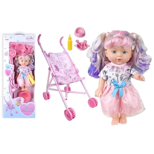 Коляска A-Toys с куклой и аксессуарами (HX830-3/4)