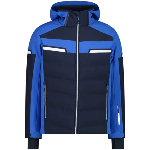 Гірськолижна куртка CMP Man Jacket Zip Hood (33W0887-N950) 54 синя з капюшоном