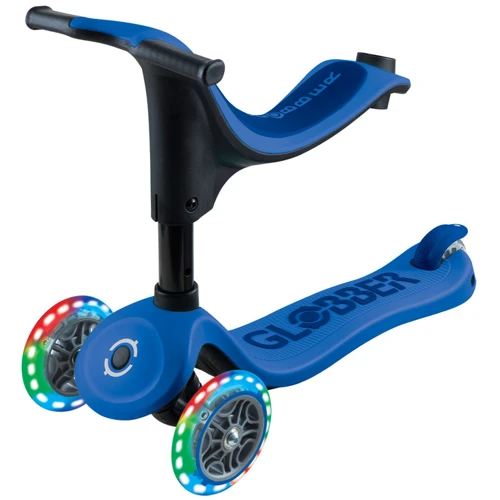 Самокат Globber серии GO UP SPORTY синий, до 20/50кг 1+, 3 колеса с подсветкой (452-600-4): Тип колес литые