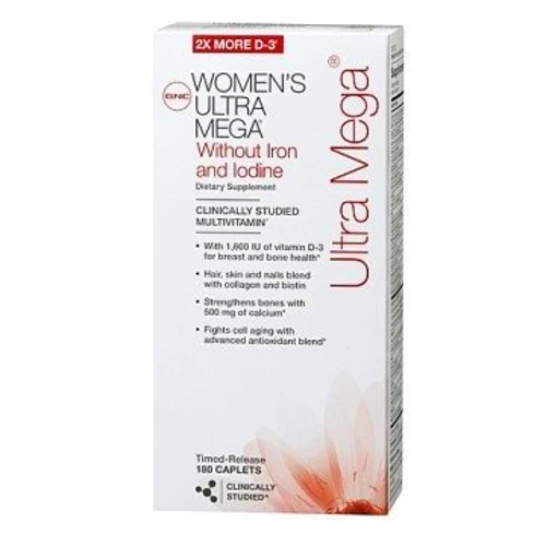 GNC Women's Ultra Mega Active without Iron 180 caps