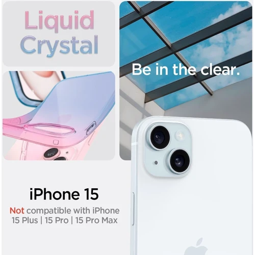 Чехол для iPhone Spigen Liquid Crystal Gradation Pink (ACS06787) for iPhone 15: Цвет розовый