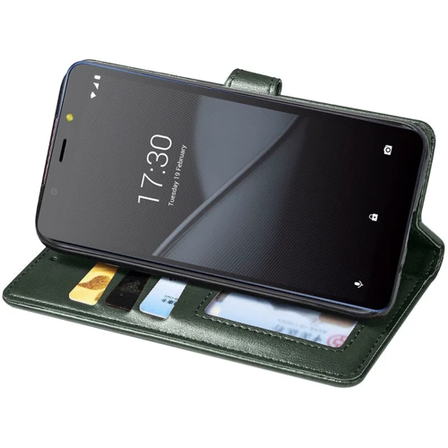 Чехол для телефонов Mobile Case Getman Gallant Green for TECNO POP 3: Материал искусcтвенная кожа