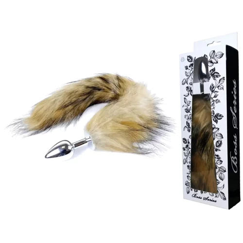 Анальная пробка S с хвостом BOSS of TOYS Boss Series - Fox TAIL Brown XL, BS6400098