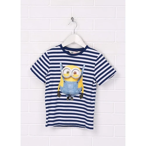 Футболка H & M 2832182 134-140 см синя