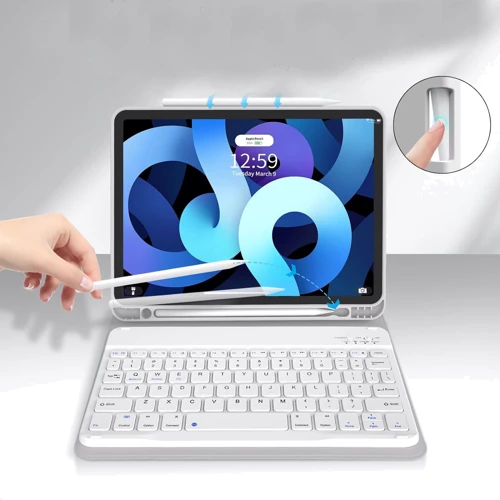 Аксессуар для iPad BeCover Case Smart Keyboard Gray for iPad Air (2020-2025) (711396): Особенности Приятен на ощупь, Удобно держать в руке, трансформируется в подставку, Стильный дизайн, отделение для стилуса