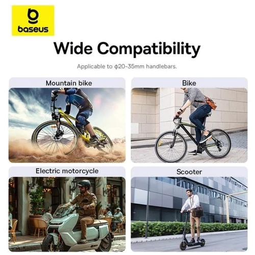 Держатель Baseus Bike Mount Holder PrimeTrip Magnetic Black (C40569000121-00) for Apple iPhone 16 I 15 I 14 I 13 I 12 series фото 12