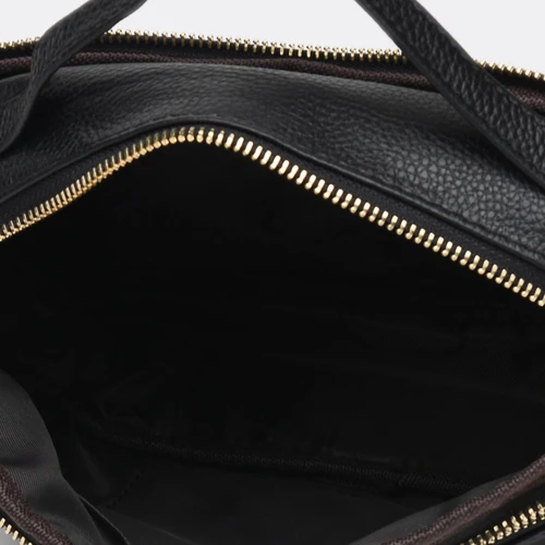 Женская сумка через плечо Keizer черная (K11189-black): Фактура Матовая, Зернистая