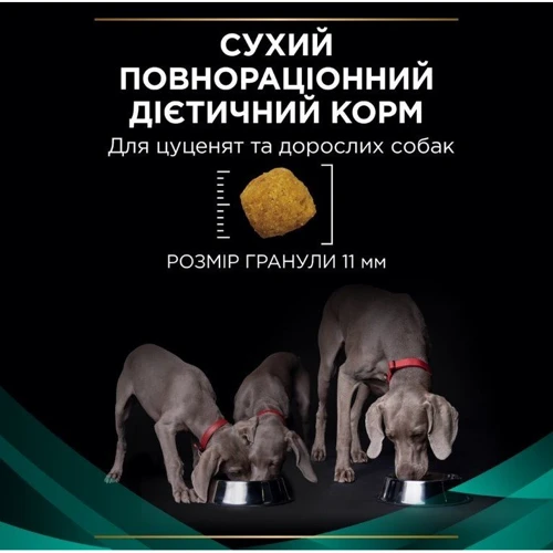Сухой корм для собак Pro Plan Veterinary Diets EN Болезни ЖКТ 1.5 кг (7613287587800): Основные ингредиенты Субпродукты, Овощи