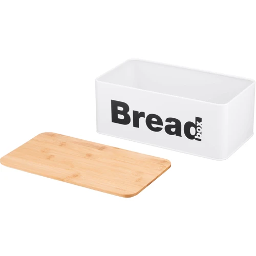 Хлебница Ardesto Midori 33х18х13 см металл бамбук Белый (AR0912WB)
