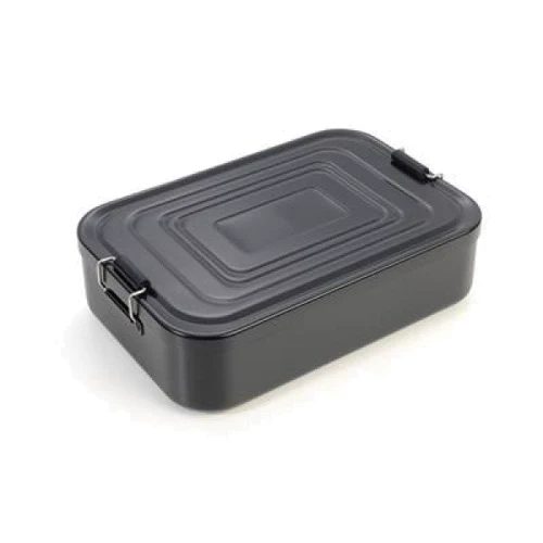 Ланч-бокс Troika XL с защелкой алюминий (BOX90)