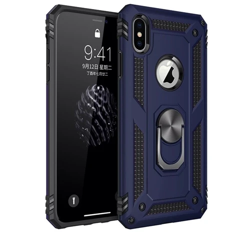 Аксессуар для смартфона Mobile Case Shockproof Serge Magnetic Ring Blue for Samsung A105 Galaxy A10