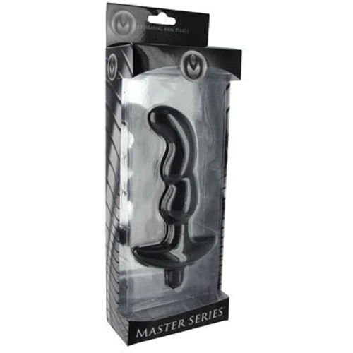 Масажер простати Master Series Onyx Vibrating Silicone Anal Plug
