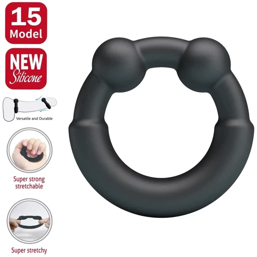 Кільце ерекційне LYBAILE Crazy Bull №15 - Meco super soft silicone (BI-210362)