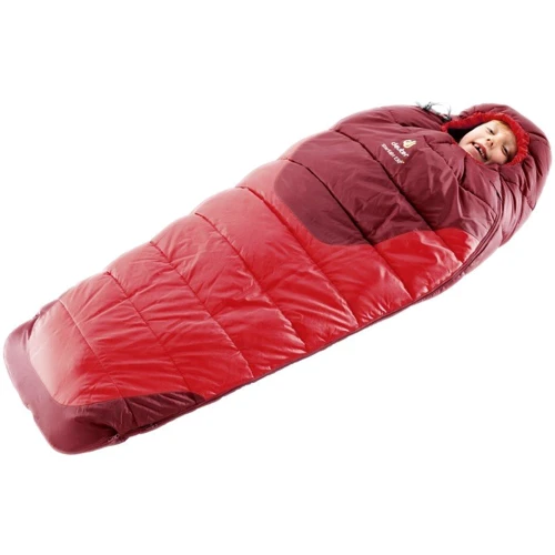 Спальный мешок Deuter Starlight EXP Left fire-cranberry: Вес с упаковкой 1000 г