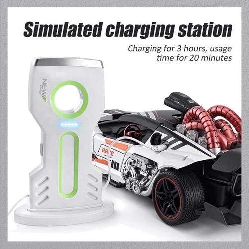Машина на радиоуправлении электромобиль, зарядная станция, подсветка (911-711 A)