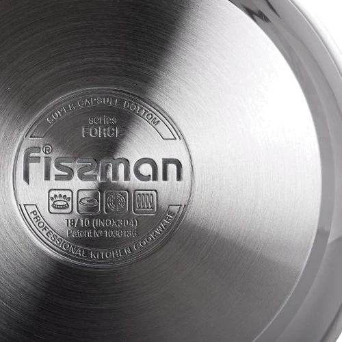 Сковорода Fissman Force 20x4.5 см (5464): Материал корпуса нержавеющая сталь