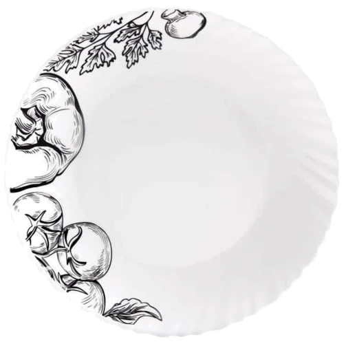 Тарелка Vittora Овощной этюд Wave обеденная 22.5 см (V-220Vs): Тип Тарелка обеденная