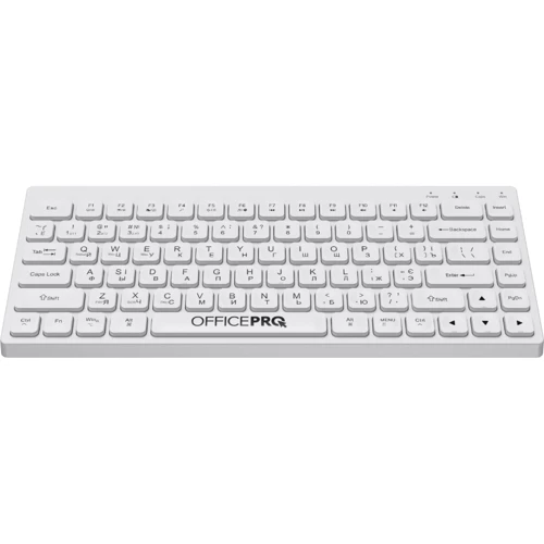 Клавиатура OfficePro SK955W Wireless/Bluetooth White: Подключение беспроводное