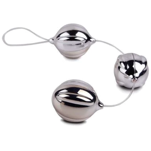 Вагинальные шарики FunZone ViBalls Triple Silver, серебристый