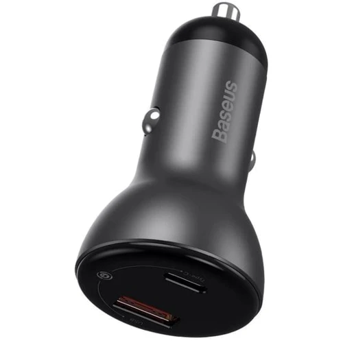 Зарядное устройство Baseus USB Car Charger Mini with Cable USB-C to USB-C 45W Black (TZCCBX-C0G): Кабель в комплекте USB-C