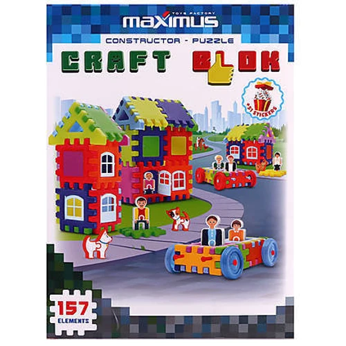 Конструктор Maximus Craft Blok 157 элементов с наклейками (9177)