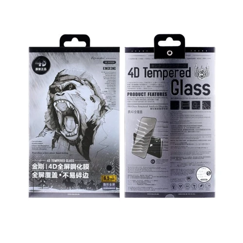 Защитное стекло для iPhone WK Kingkong 4D Curved Screen Protector HD Black (WTP-010) for iPhone 15 Pro: Тип защиты экрана на экран
