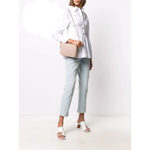 Женская сумка кросс боди Furla Block Mini Crossbody бежево-розовая (BZY7FBK): Пол Женский