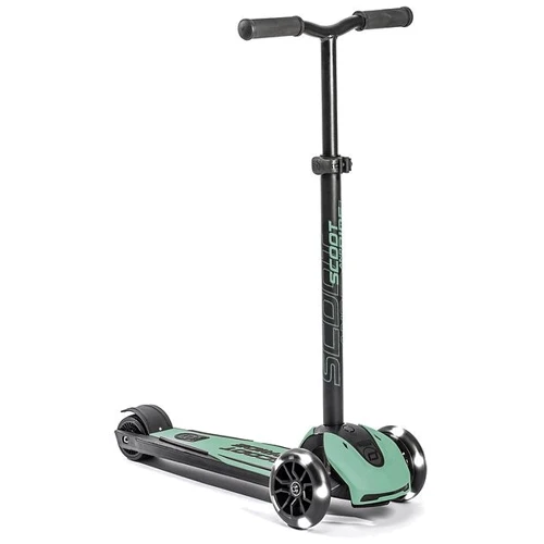 Самокат Scoot&Ride серии Highwaykick-5 со светящимися колесами серо-зеленый, 5+ до 80кг