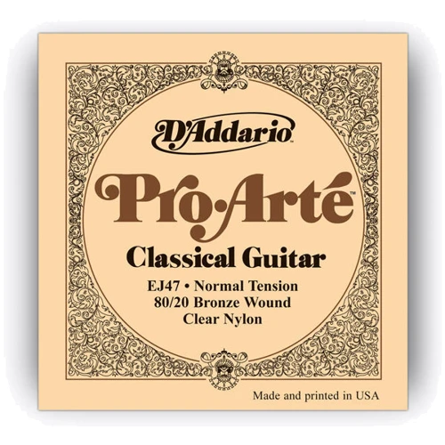 Струна для гитар Струны D`ADDARIO EJ47 PRO-ARTE 80/20 BRONZE WOUND NORMAL TENSIO: Тип Комплект струн