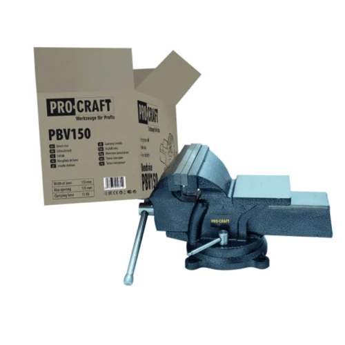 Тиски слесарные Procraft PBV150: Материал обработки металл, дерево