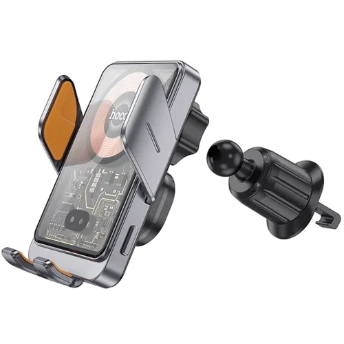 Держатель Hoco Car Holder Air Vent Wireless Charger HW7 15W Metal Gray: Совместимость Для смартфона, Apple