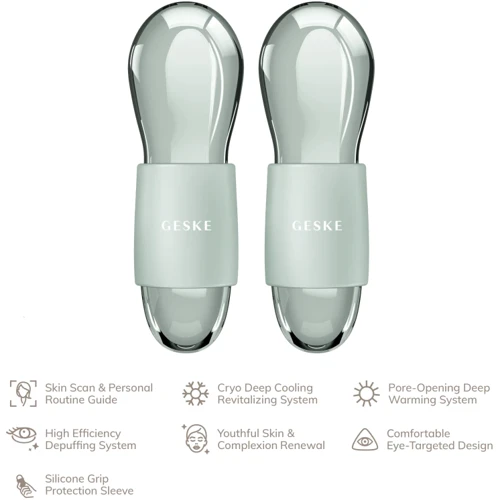 Массажер GESKE Cool&Warm Duo Eye Massager 7в1 green