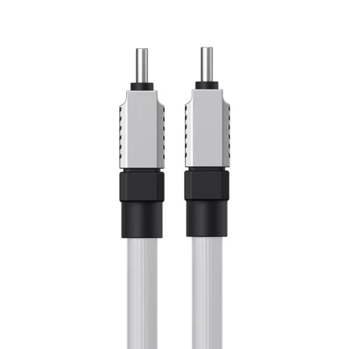 Кабель Baseus USB-C to USB-C CoolPlay Series 100W 1m White (CAKW000202) фото 3