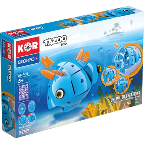 Geomag TAZOO Beto 68 деталей | Магнитный конструктор Геомаг Тазу