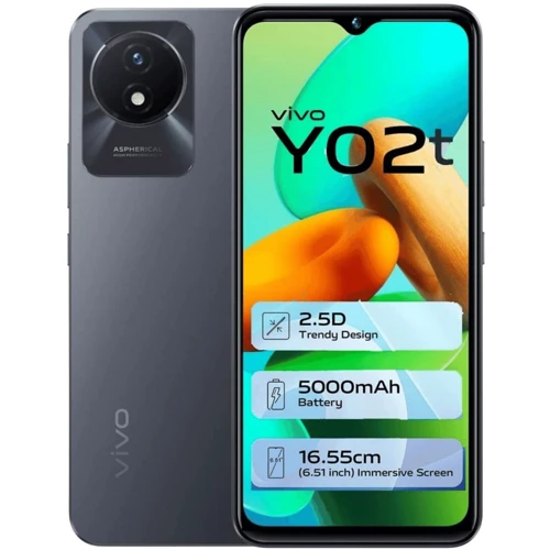 Смартфон Vivo Y02t 128GB Cosmic Grey Approved Вітринний зразок: Вбудована пам'ять 128 ГБ