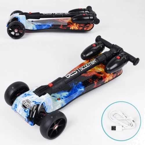 Самокат Best Scooter Maxi с рисунком (83237): Материал колес полиуретан
